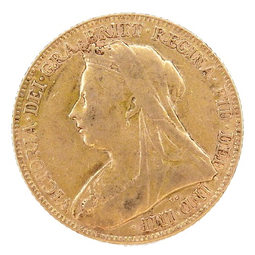 175 - A Victoria Old Veiled Head gold sovereign, 1899.