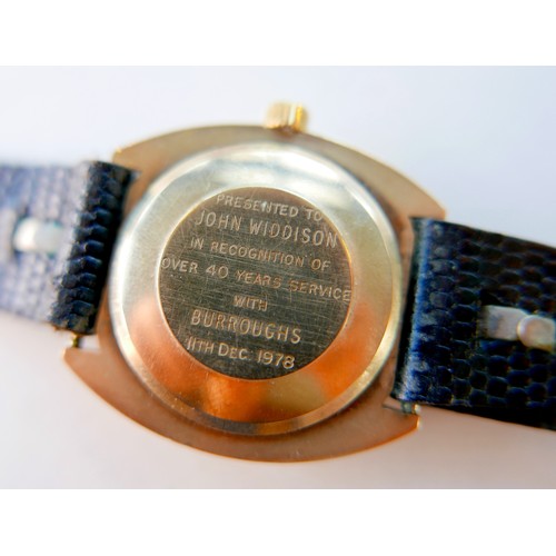 205 - A Longines 5 Star Admiral Automatic gentleman's yellow metal cased wristwatch, circa 1970s, the circ... 