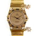 An 18K yellow gold Omega Constellation Manhattan Chronometer gentleman's wristwatch, model 198.0140,... 