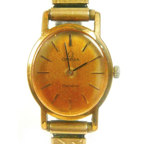 200 - Two lady's Omega wristwatches, comprising an 18ct gold cased lady's Omega Turler wristwatch, with go... 