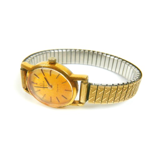 200 - Two lady's Omega wristwatches, comprising an 18ct gold cased lady's Omega Turler wristwatch, with go... 