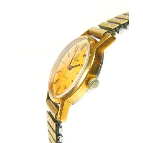 200 - Two lady's Omega wristwatches, comprising an 18ct gold cased lady's Omega Turler wristwatch, with go... 