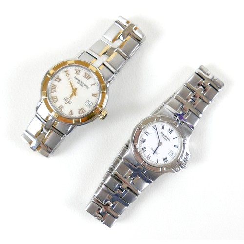 219 - Two Raymond Weil Collection 'Parsifal' stainless steel gentleman's wristwatches, one with gold plate... 