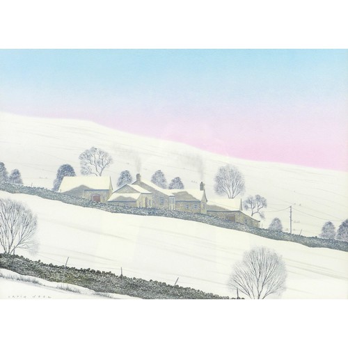 130 - Chris Wade (British, b.1954): Two landscape watercolours, comprising 'Sunbeams over Pen-y-Ghent', si... 