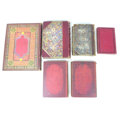 78 - Bindings: a collection of six French late 19th century books, comprising Album de la Comedie Francai... 