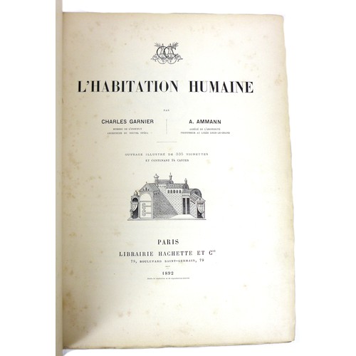 78 - Bindings: a collection of six French late 19th century books, comprising Album de la Comedie Francai... 