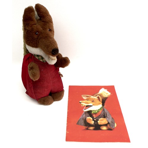 56 - A Wendy Boston Playsafe Basil Brush teddy, together with a Basil Brush show guide signed by cast mem... 