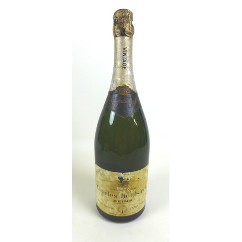 98 - A magnum of vintage Charles Heidsieck Champagne, Extra Dry, 1959, 'Purveyors of Champagne to His lat... 