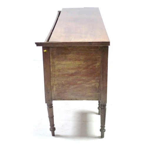 138 - An early Victorian mahogany sideboard server, a/f condition issues requiring restoration, with twin ... 