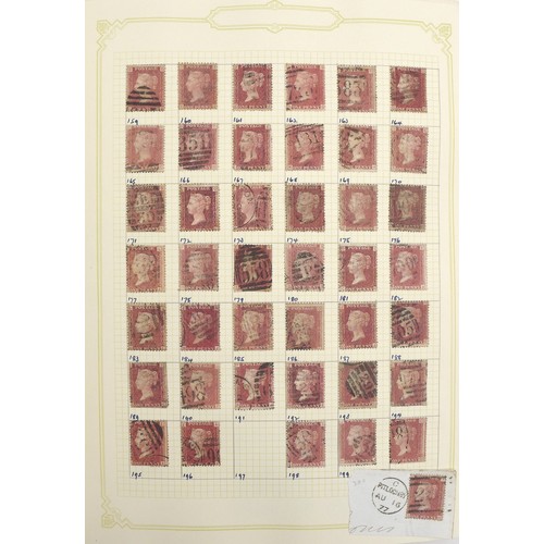 87 - A collection of stamps of Great Britain from 1840 to the early 21st century, including two penny bla... 