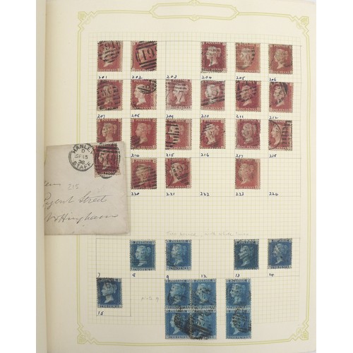 87 - A collection of stamps of Great Britain from 1840 to the early 21st century, including two penny bla... 