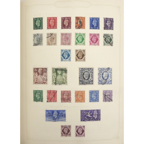 87 - A collection of stamps of Great Britain from 1840 to the early 21st century, including two penny bla... 