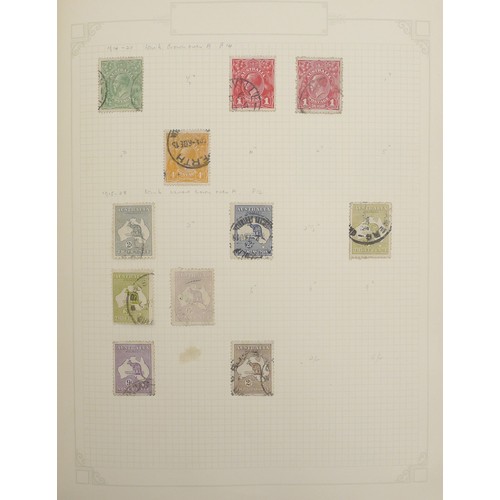 86 - A collection of commonwealth stamps, including a large selection of Australian stamps from 1913-1990... 