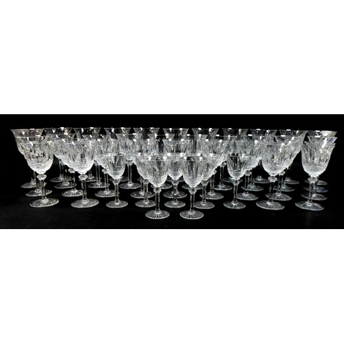 24 - A suite of forty St Louis crystal drinking glasses, in the pattern 'Tommy', in various sizes, compri... 