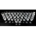 A suite of forty St Louis crystal drinking glasses, in the pattern 'Tommy', in various sizes, compri... 