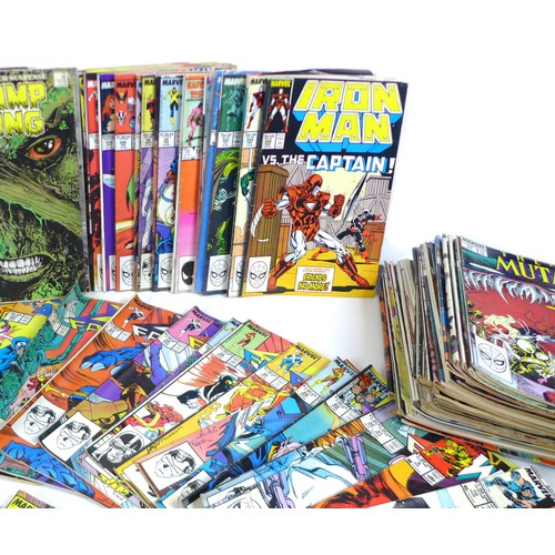 80 - A large collection of vintage Marvel comics, majority circa 1980s, including The Amazing Spiderman, ... 