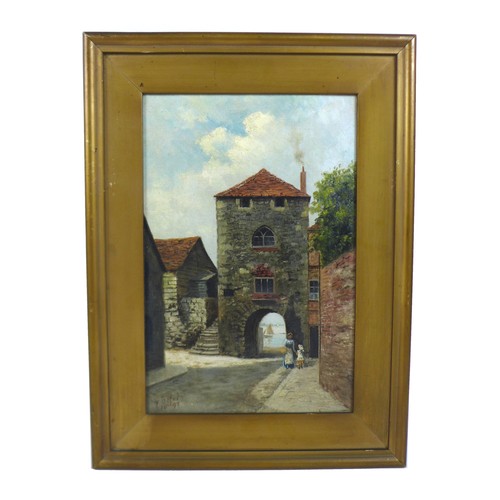 129 - Frank Rawlings Offer (1847-1932): Two paintings of continental street scenes, both signed F. Offer t... 