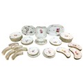 A collection of over fifty pieces of 19th century KPM Berlin porcelain, each piece individually deco... 