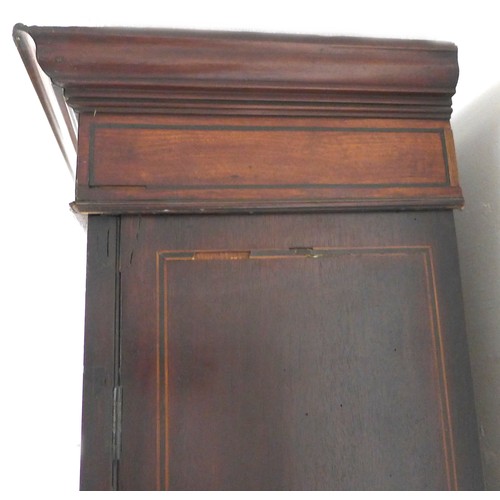 214 - A George III mahogany bookcase, twin astragal glazed doors enclosing four adjustable shelves, below ... 