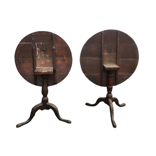 150 - Two 19th century mahogany tilt-top occasional tables, both with tripod bases, the largest, 78.5 by 6... 