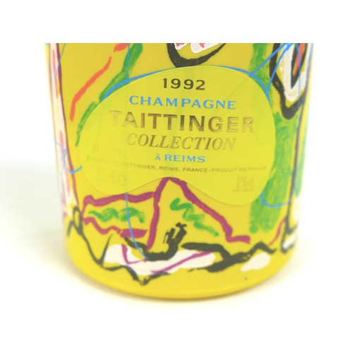 101 - Vintage Champagne: a bottle of Taittinger Collection 1992 Vintage Champagne in bottle designed by Ma... 