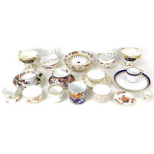 13 - A collection of Royal Crown Derby and similar ceramics, including two jugs and two urns, many a/f. (... 