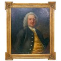 John Michael Williams (British, 1710-c.1780): ‘Dr Samuel Johnson’, a half-length Georgian portrait, ... 