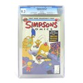 A Simpsons Comics #1 first issue collector's item, CGC - 9.2, 1993, published by Bongo Comics Group.