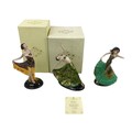 Three limited edition Coalport figurines of Art Deco ladies, comprising 'The Dancer' numbered 459/20... 