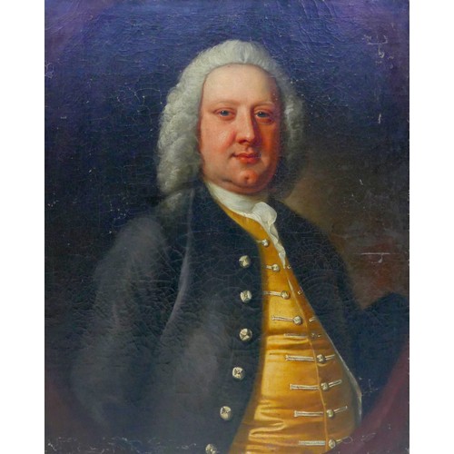 142 - John Michael Williams (British, 1710 - c.1780): ‘Dr Samuel Johnson’, a half-length Georgian portrait... 