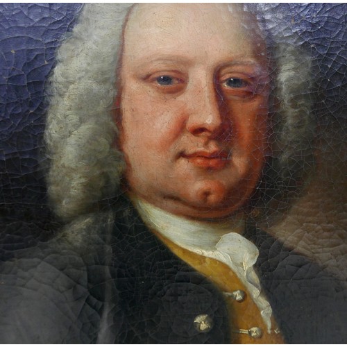 142 - John Michael Williams (British, 1710 - c.1780): ‘Dr Samuel Johnson’, a half-length Georgian portrait... 