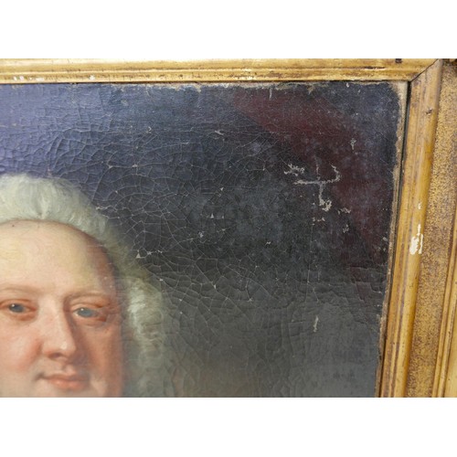 142 - John Michael Williams (British, 1710 - c.1780): ‘Dr Samuel Johnson’, a half-length Georgian portrait... 