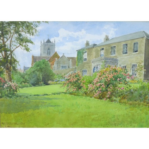 118 - Henry John Sylvester Stannard (British, 1870-1951): a Northamptonshire rectory, signed, watercolour,... 