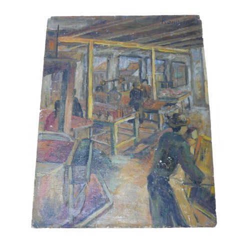 129 - Gabor Miklossy (Romanian, 1912-1988): Two restaurant scenes, both unsigned and unframed, comprising ... 