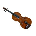A 19th century continental violin, with handwritten French label dated '1845', doubling purfling, on... 