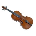 An early 20th century continental violin, purported to be by Mihaly Reményi, no maker's label, doubl... 