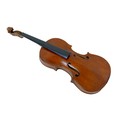A 19th century continental violin, bearing label 'Fransiscus Gobetti Fecit Veniitis 17..', main body... 