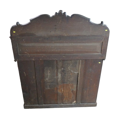 149 - A Victorian mahogany chiffonier, with double doors to its base enclosing a single shelved interior, ... 