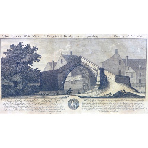 101 - Local interest: Samuel Buck (British, 1696 -1779): a copper plate engraving of 'The South West view ... 