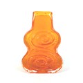 A Whitefriars Cello vase by Geoffrey Baxter, circa 1960, in tangerine glass, pattern number 9675, 18... 