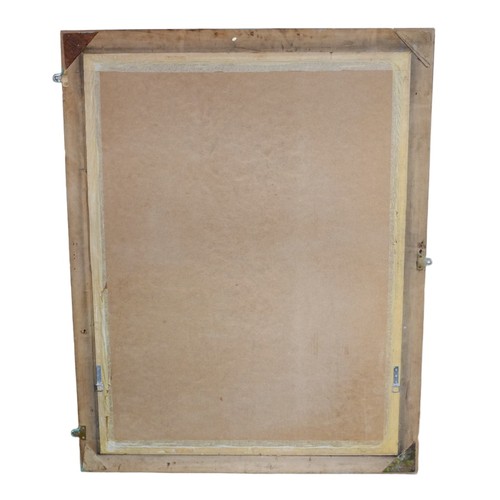 145 - A large reproduction gilt framed mirror, 142 by 111cm.