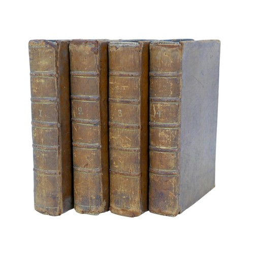 85 - Alexander Pope 'The Works of Alexander Pope Esq.' four volumes, 16mo, full bound in calf skin leathe... 