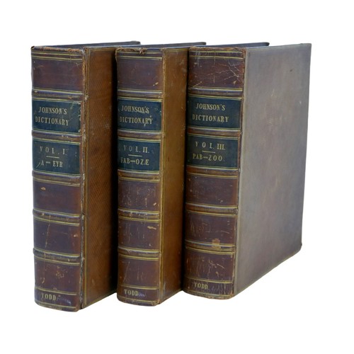 88 - Samuel Johnson 'A Dictionary of the English language', with 'numerous corrections and with the addit... 