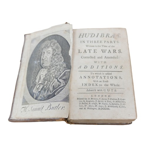 76 - A collection of 18th century and later literature, including Samuel Butler 'Hudibras in three parts ... 