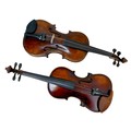 Two 19th century violins, comprising a 19th century Scottish violin, by Hardie & son, Edinburgh, dat... 