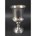 A William IV silver goblet, with later presentation inscription 'Presented to Mr. thomas Nixon on hi... 