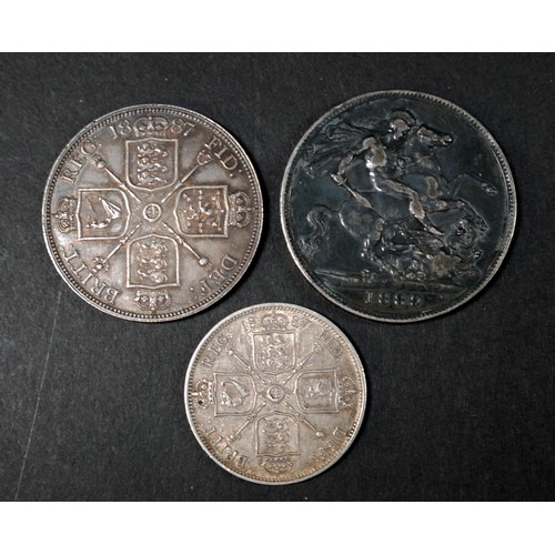 20 - A collection of Victorian and early 20th century silver fobs, together with some Victorian and later... 