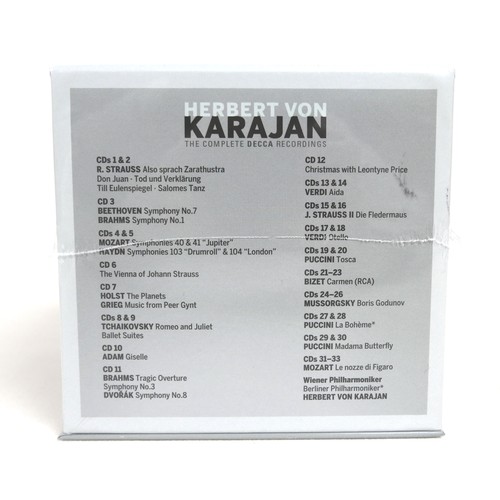 62 - Herbert Von Karajan: The Complete Decca Recordings, a 33 CD boxset, sealed, with original shipping b... 