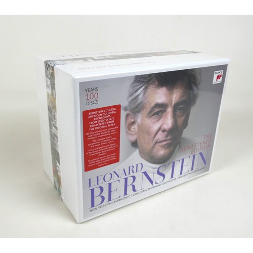 65 - Leonard Bernstein - The Remastered Edition, a 100 CD boxset, including facsimile LP sleeves and labe... 