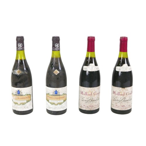 138 - Vintage wine: four bottles Gevrey-Chambertin, comprising two bottles of Mallard-Gaulin 1986, togethe... 